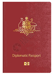 澳大利亚外交护照 国籍 国家的 小册子 港口 文档 商业背景图片