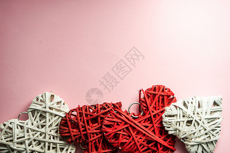 圣情人日卡概念 爱 情人节 心 粉色的 夫妻背景图片