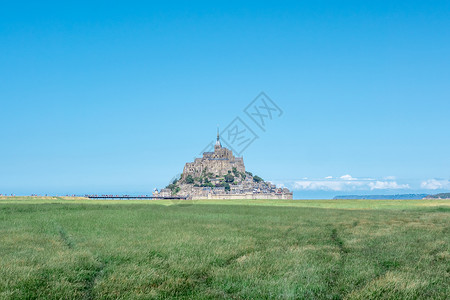 法国圣米歇尔山夏季景 25-819背景