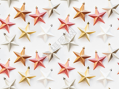 无缝模式 与装饰星的新年背景 有限公司 星星背景图片