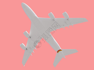黄色背景的飞机 旅行概念 3D投影 夏天 航空背景图片