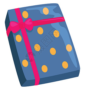 白色背景上的蓝色礼品盒背景图片