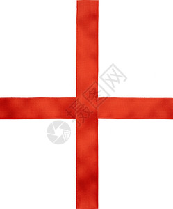 红色缎带十字交叉在白色背景上 丝绸 礼物背景图片