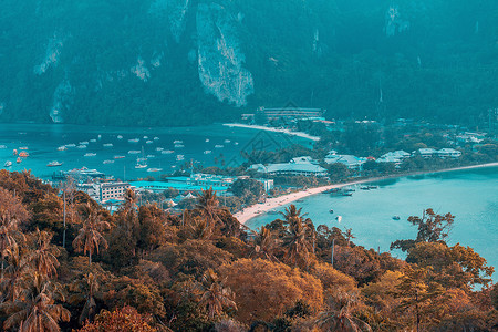 热带岛屿 度假胜地Phi-Phi岛图片