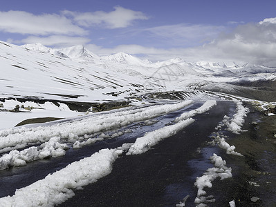 莱拉德喜马拉雅山脉雪峰的美丽风景 高的 美丽的高清图片