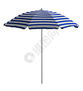 蓝白相间雨伞海滩雨伞 - 蓝白条纹 小路 蓝色的 阴影 旅行 假期背景