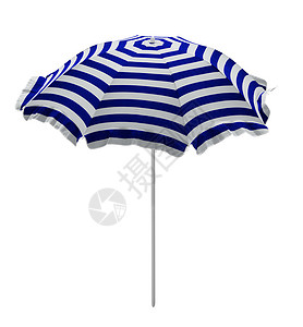 蓝白相间雨伞海滩雨伞 - 蓝白条纹 棕褐色 晴天 旅行 乐趣背景