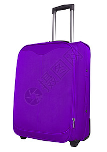 旅行袋 - 紫色 假期 货物 闲暇 手提箱 白色的 运输背景图片
