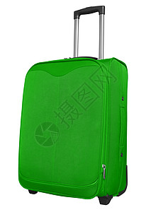 旅行袋 - 绿色 剪裁 手提包 包装 旅游 航程背景图片