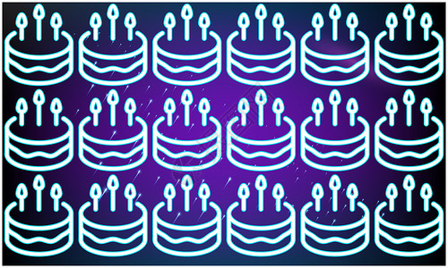 手绘生日背景生日蛋糕 ar 的数字纺织品设计 卡片 草图背景