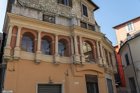 纳尔尼国建筑和小巷结构的建筑 老的 历史的 古老的高清图片