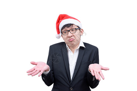 商人对圣诞节主题有不知不觉的异形 纯真 圣诞老人背景图片