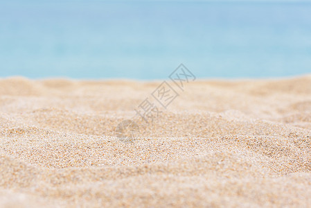 海沙和蓝海背景背景图片