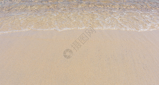 海平面和沙砂 海浪 夏天 沙滩 假期 水 海岸线背景图片