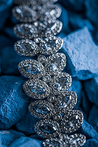 奢华钻石手镯 珠宝和时装品牌 新娘 展示 时尚背景图片