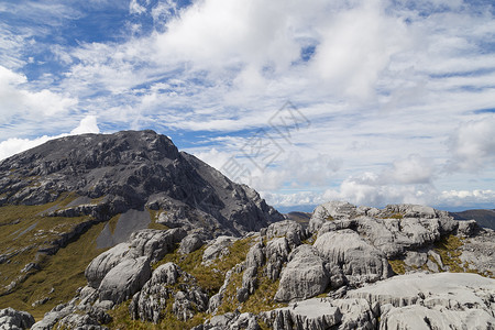 岩溶地形卡胡朗吉国家公园的欧文山 地质学 地形 顶峰 远足背景