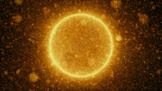 抽象粒子太阳太阳耀斑粒子 灰尘 背景虚化 魔法 天文学背景图片