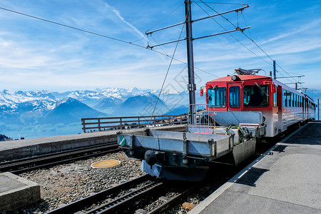 贝尔吉拉特阿尔卑斯山车站高清图片