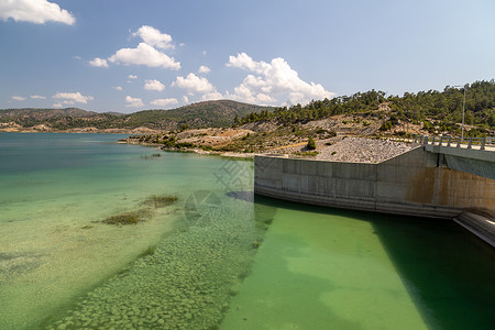 乌拉盖湖希腊罗得斯岛加多乌拉水库大坝背景