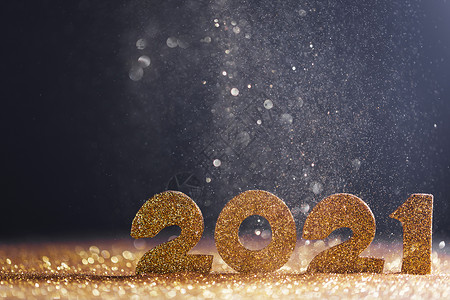 新年2021年庆祝快乐 蓝色的 派对 美丽的 日历图片