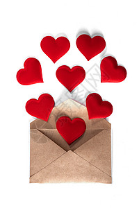 信封里的爱浪漫邮件高清图片