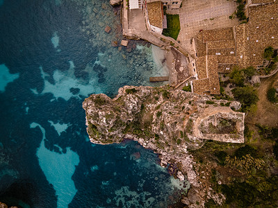 西西里意大利的飞球海滩 海景 地中海 西西里人 欧洲 环境背景