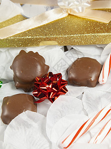 包装礼品 巧克力 食物 礼物 吃 圣诞节 糖 诱惑背景图片