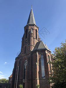 德国伊塞尔堡圣巴塞洛穆乌斯教堂背景图片