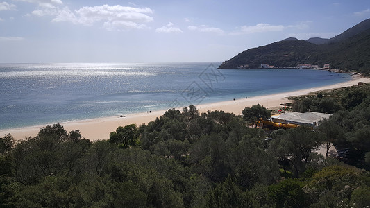 海滩 假期 爬坡道 旅游 欧洲背景图片