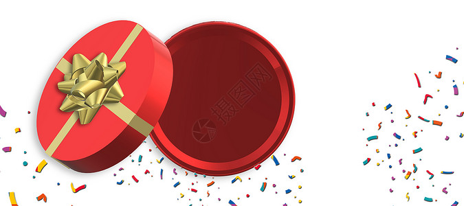 约惠38丝带上惠特孤立的红色礼品盒 生日 嘲笑 浪漫的背景