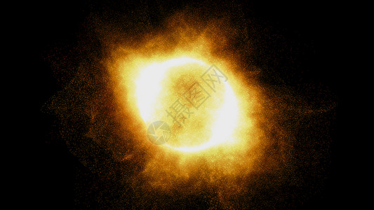 抽象粒子太阳太阳耀斑粒子 魔法 平视显示器 太阳能 辉光背景图片