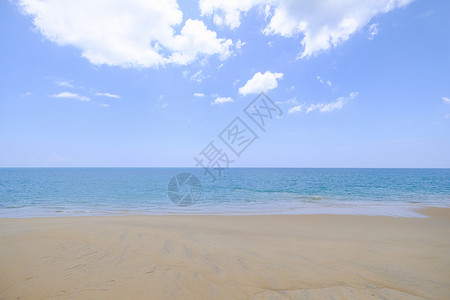 风景景观 气氛是美丽的沙滩和大海和天空的颜色 泰国的海滩普吉岛 假期 卡隆背景图片