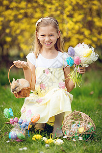 复活节快乐! 庆典 风信子 花 可爱的 户外的背景图片
