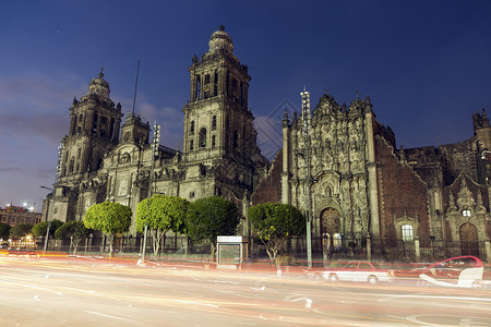 墨西哥城大教堂佐卡洛高的高清图片