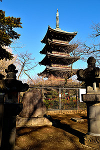 乌埃诺公园五座卡尼吉塔 Kaneiji 的景象背景图片