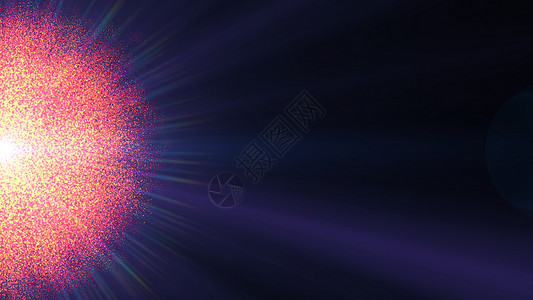 抽象粒子太阳太阳耀斑粒子 阳光 辉光 磁场 火背景图片