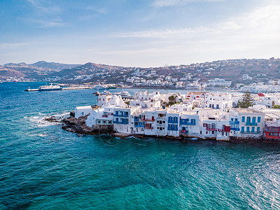 希腊的提诺斯岛旅游粉饰高清图片