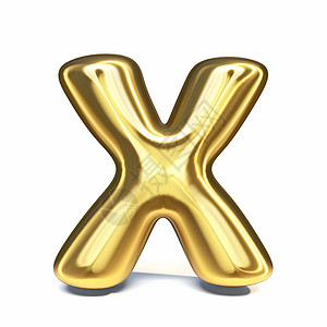 金色字体字母 X 3背景图片