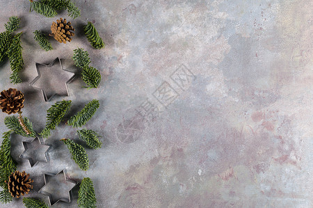 圣诞新年食品组成构成 传统的 庆典 厨房 用具 树背景图片