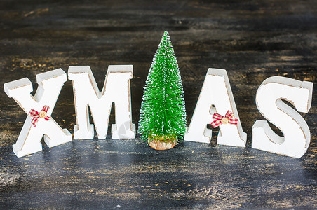 圣诞节概念与圣诞节 wor 装饰风格 喜庆的 冬天背景图片