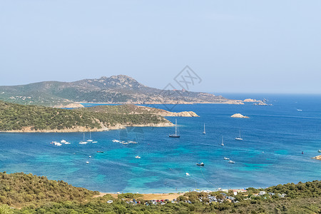 南沙地尼海岸的广观景色 撒丁岛 蓝色的 风景 清除 海岸线背景