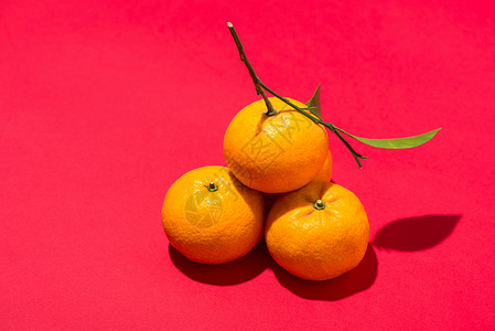 月球中国新年的橙色 Tet假日概念 节日 文化图片