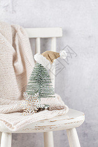 圣诞装饰 木林会长 姜饼 杯子 问候语 卡布奇诺咖啡 快活的背景图片
