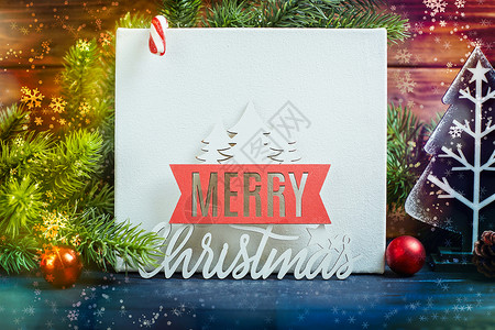 龙年贺卡明信片圣诞贺卡 圣诞节背景与圣诞树和闪闪发光的散景灯 诺埃尔 墙纸背景