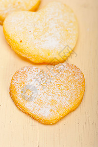 心形短面包的情人节饼干 百事吉 曲奇饼 甜的 可口背景图片
