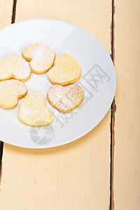 心形短面包的情人节饼干 糖 二月 浪漫的 可口 百事吉背景图片