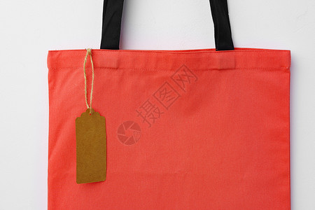 手提袋标签边框白色背景上空白标签用于购物的生态袋 零售 销售背景