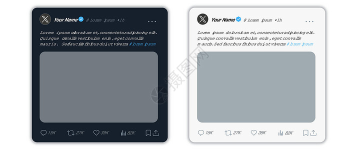 - Twitter 帖子模型图片