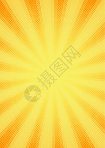 黄色的太阳简约线条背景设计图片