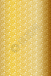 梯形欧式花纹金色装饰墙纸图案矢量素材设计图片